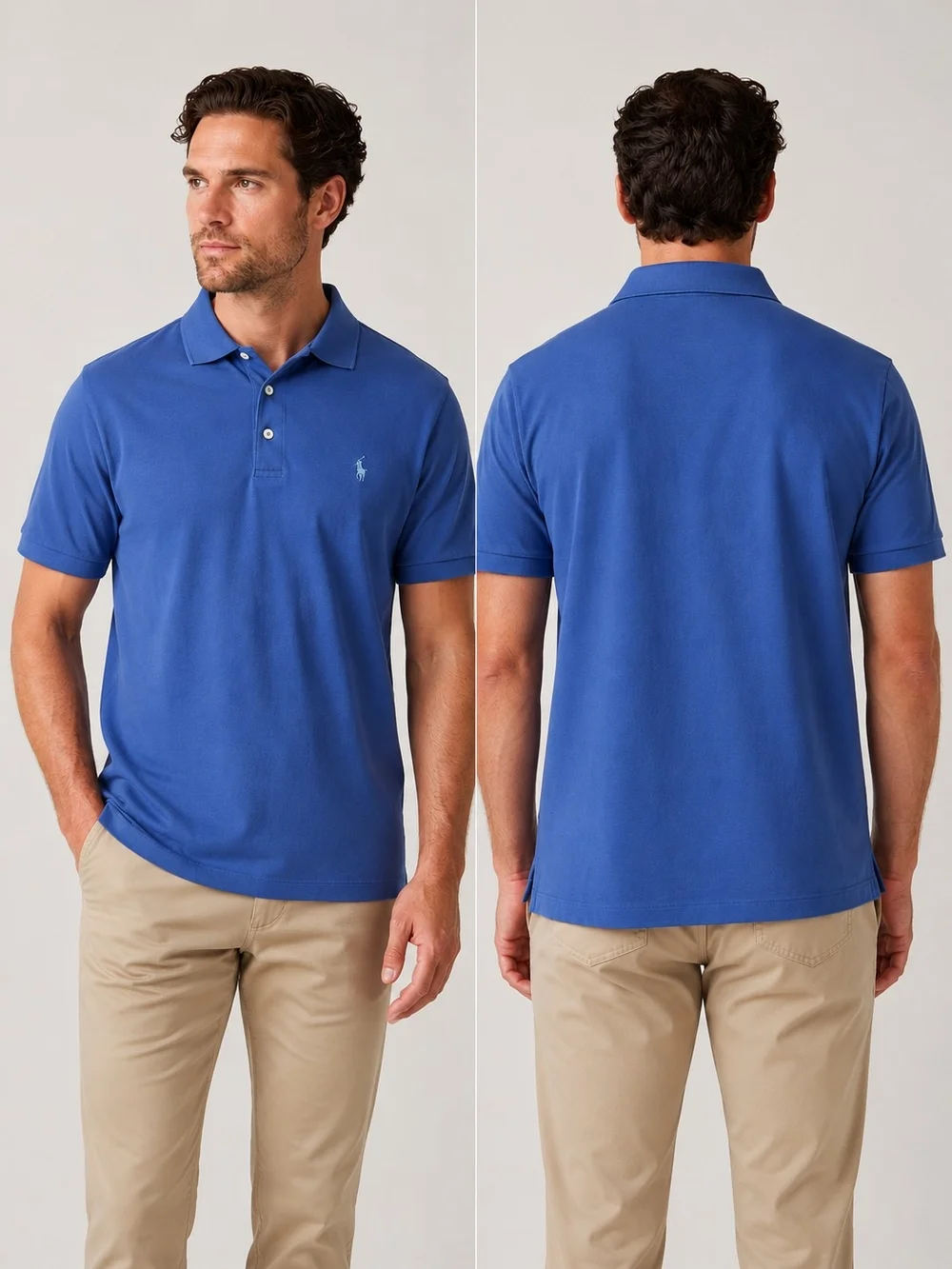 Polo by Ralph Lauren Classic Blue Polo Shirt. XXL